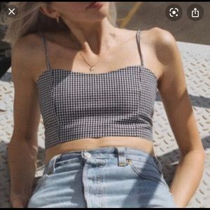 Brandy Melville Gingham Crop Top